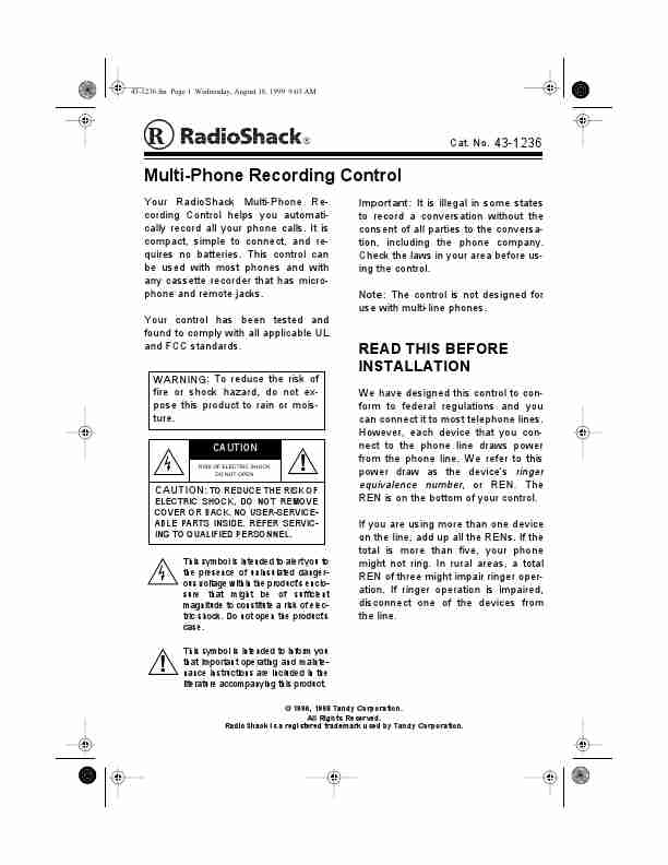 Radio Shack Telephone Accessories 43-1236-page_pdf